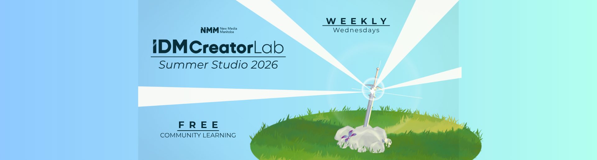 Banner image for IDMCreatorLab, weekly wednesdays, free community learning